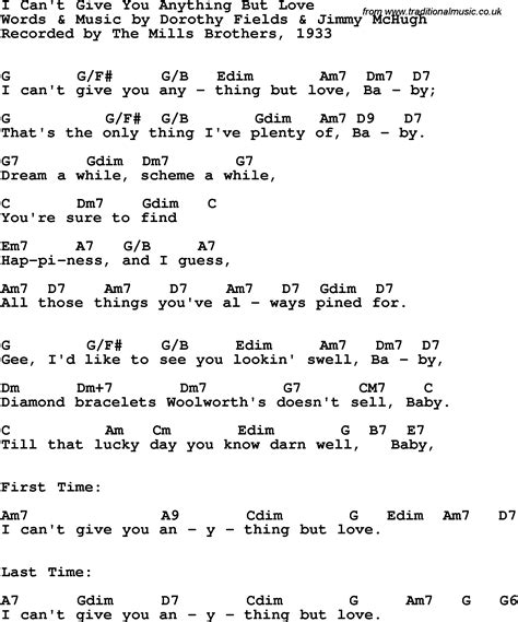 love is all that i can give to you lyrics